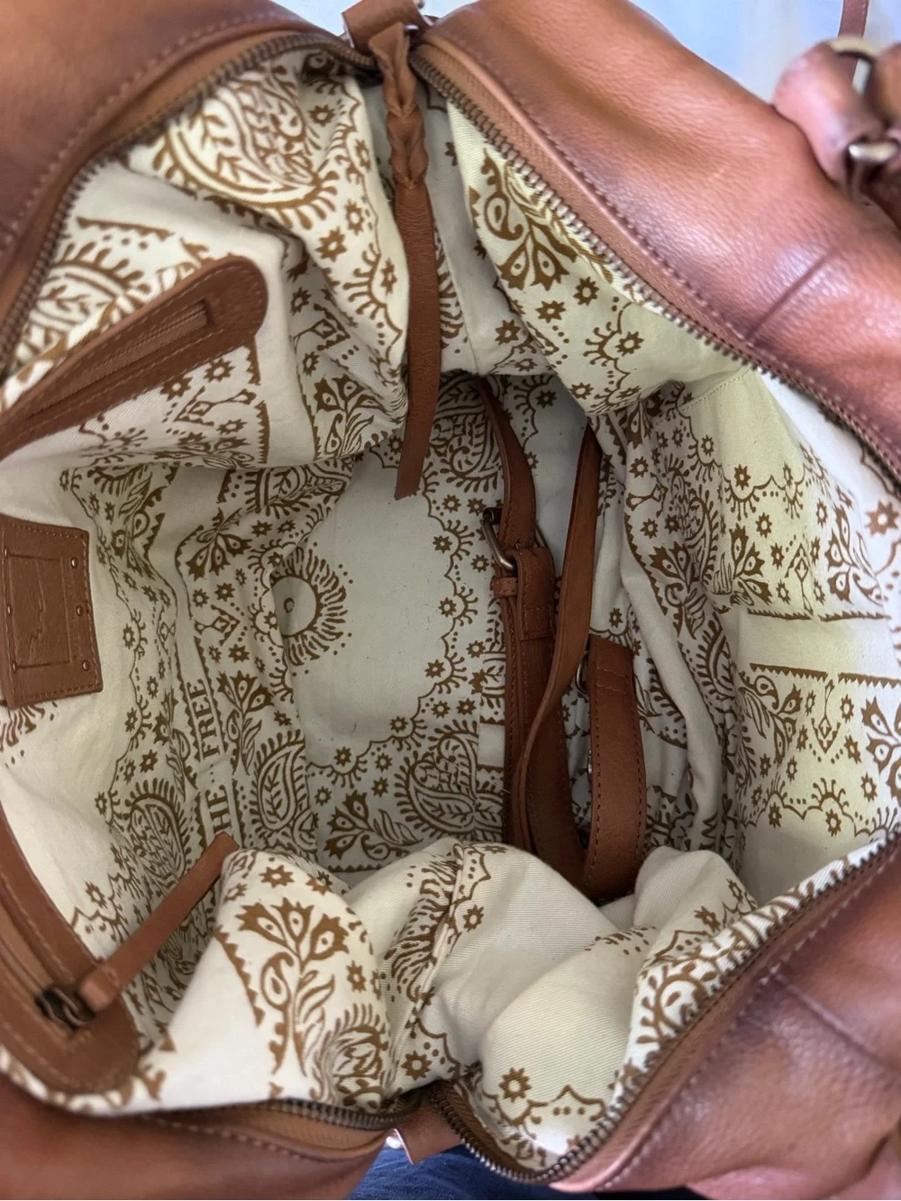 Free people Emerson tote in saddle - Picture 5 of 8